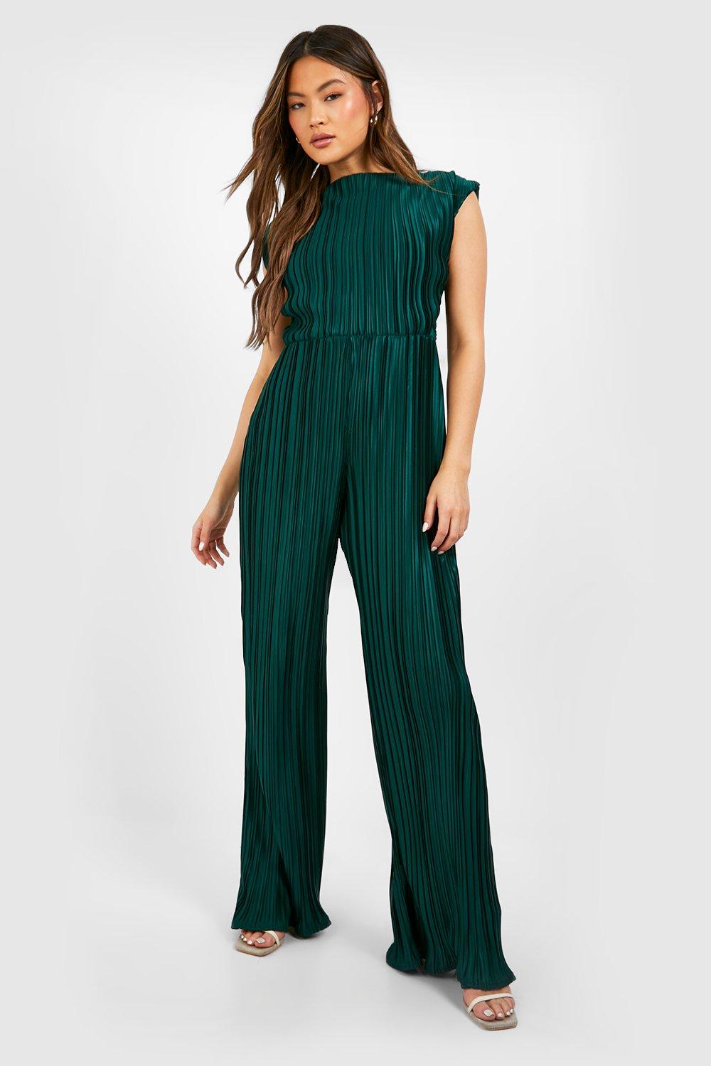 Dark green jumpsuit uk on sale